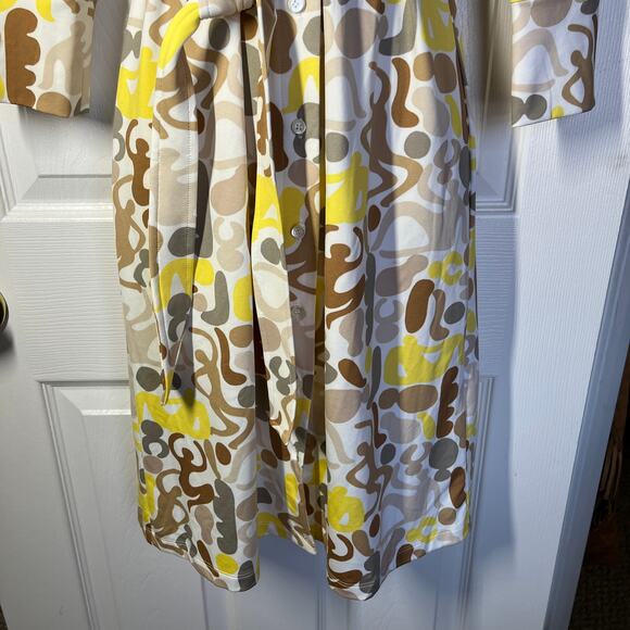 J Mclaughlin Brynn Belted 3/4 Sleeve Shirtdress Womens Size Small Office Career - Picture 5 of 11